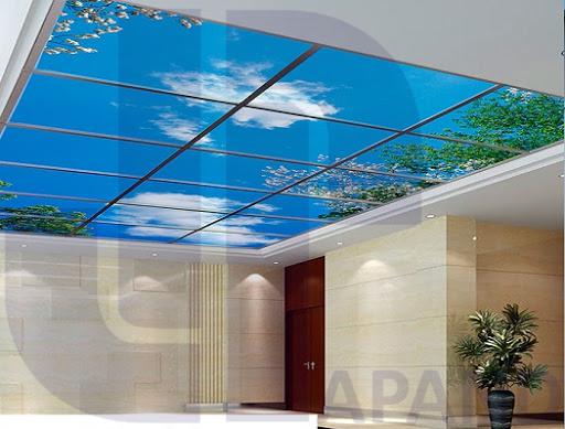 شیشه دکوراتیو سقفی